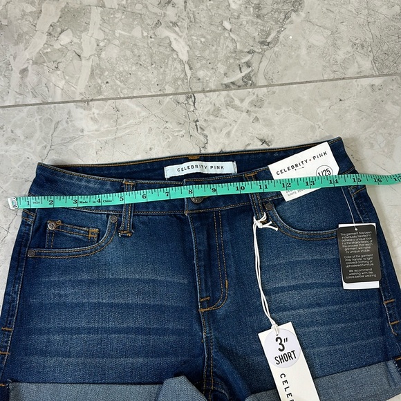 Celebrity Pink Jean blue Shorts Juniors 1/25 waist 15 - Picture 8 of 8